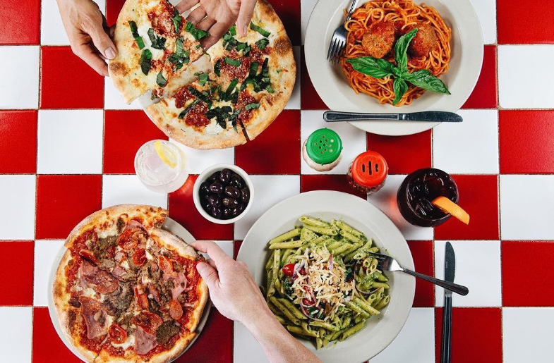 pizza and pasta dishes